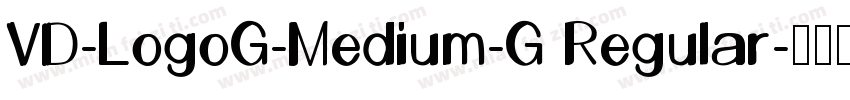 VD-LogoG-Medium-G Regular字体转换
